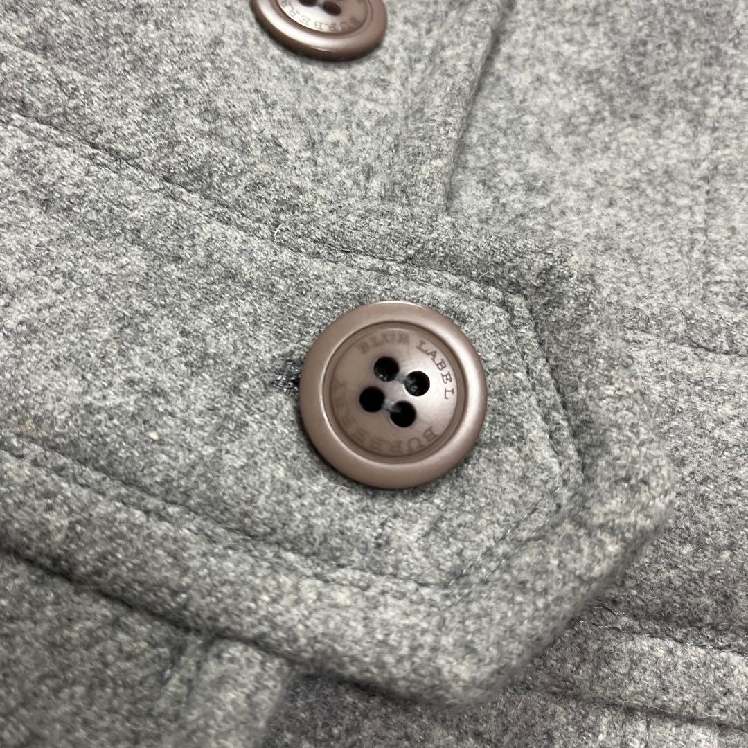 ●バーバリー ブルーレーベル アンゴラ　ウール カシミヤ ノバチェック コート