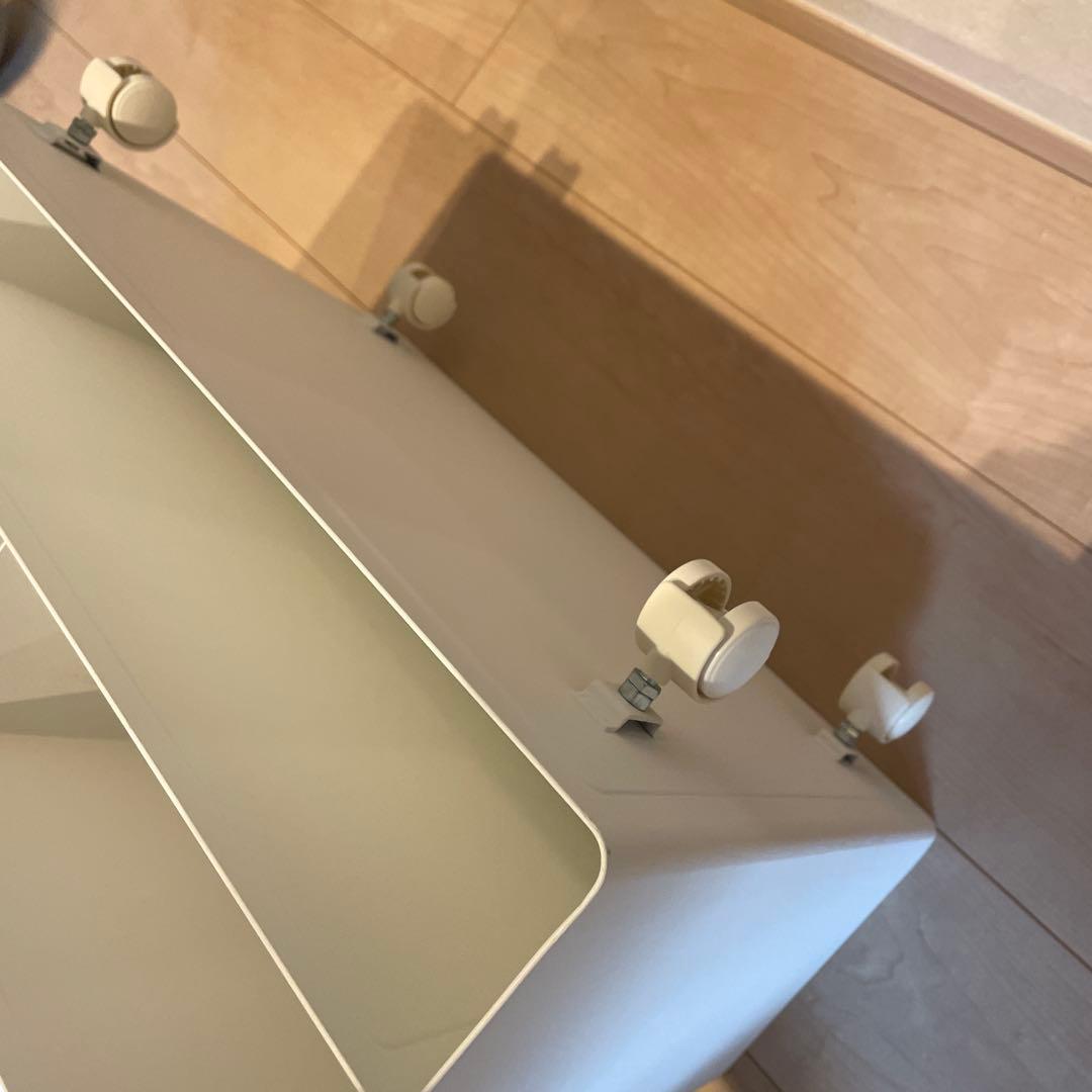 山崎実業　tower タワー　ツーウェイプリンター収納ラック ホワイト