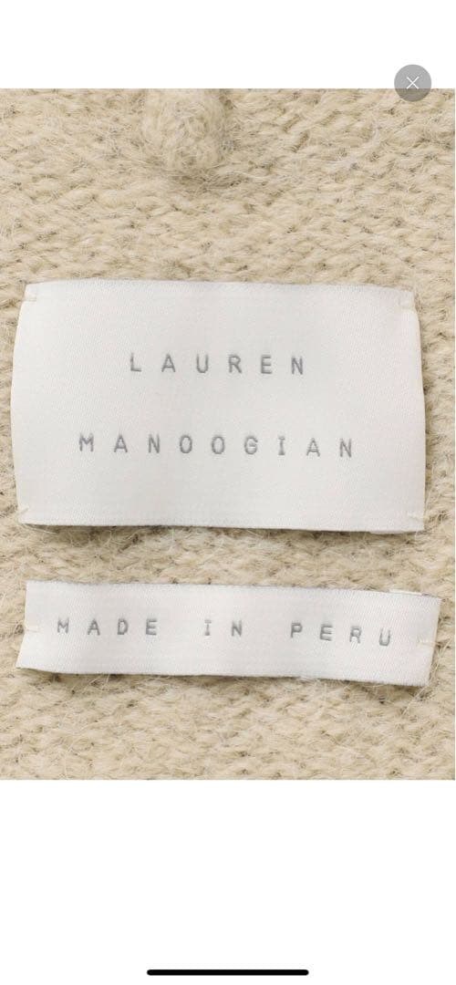 ローレンマヌージアンCAPOTEフードロングコートグレージュ