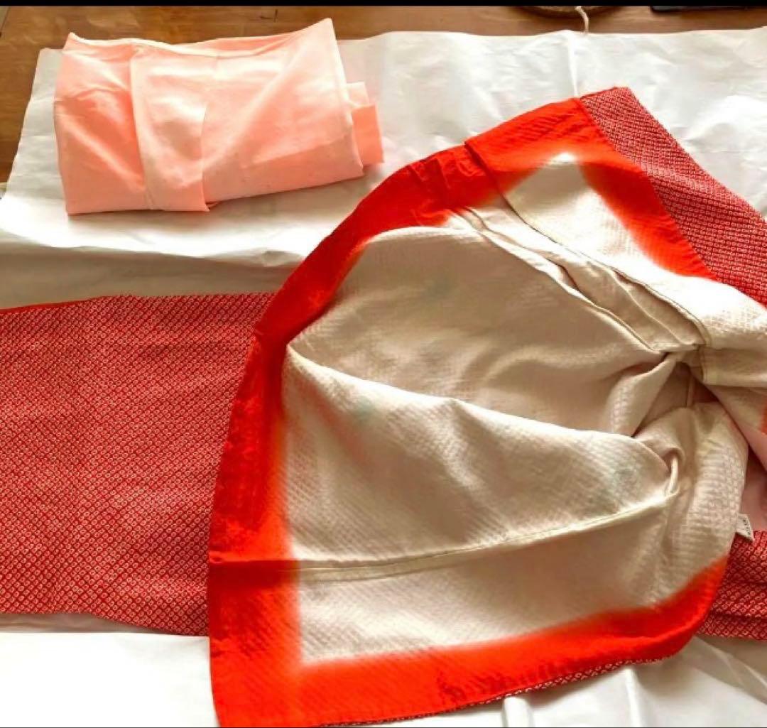 豪華総絞り‼️七五三用着物　大手百貨店扱い　着付け用小物一式付属