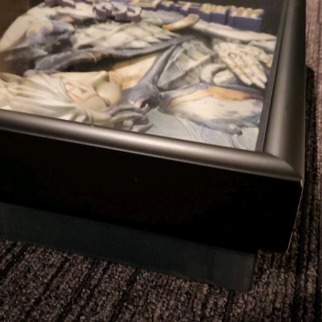 【世界に1つ？激レア】黒騎士と白の魔王　立体的な飾り物　絵