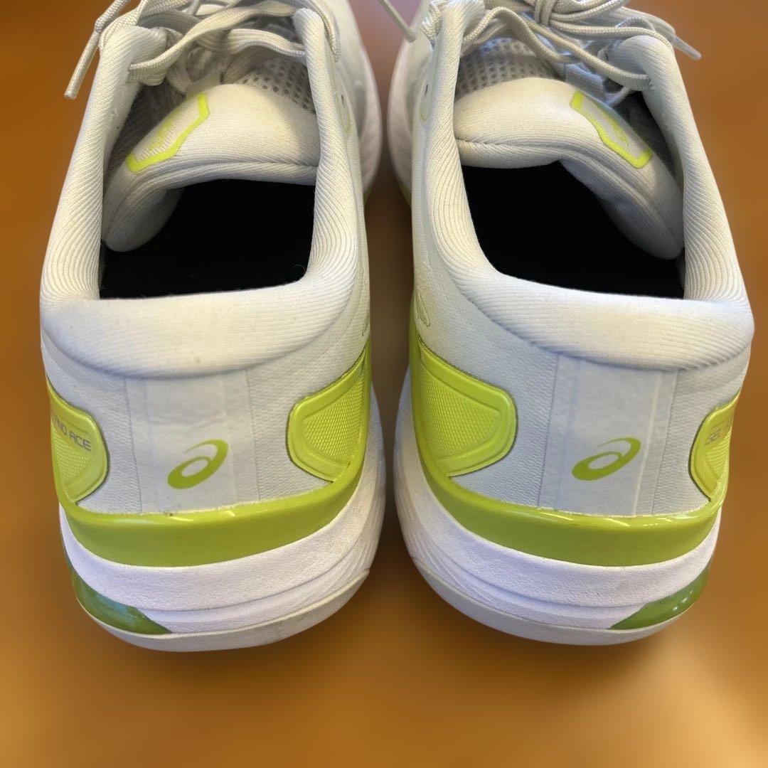 ASICS スポーツシューズ ホワイト/グリーン