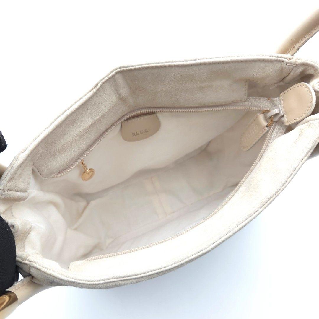GUCCI✨ショルダーバッグ ハンドバッグ スウェード レザー ベージュ