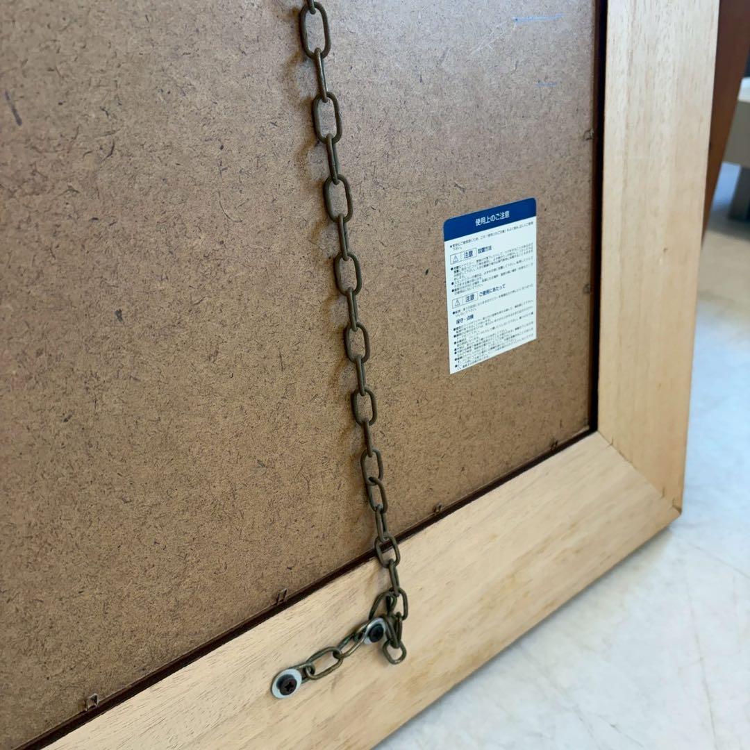 壁掛けミラー　ウォールミラー　木製フレーム　大判ミラー　カントリースタイル