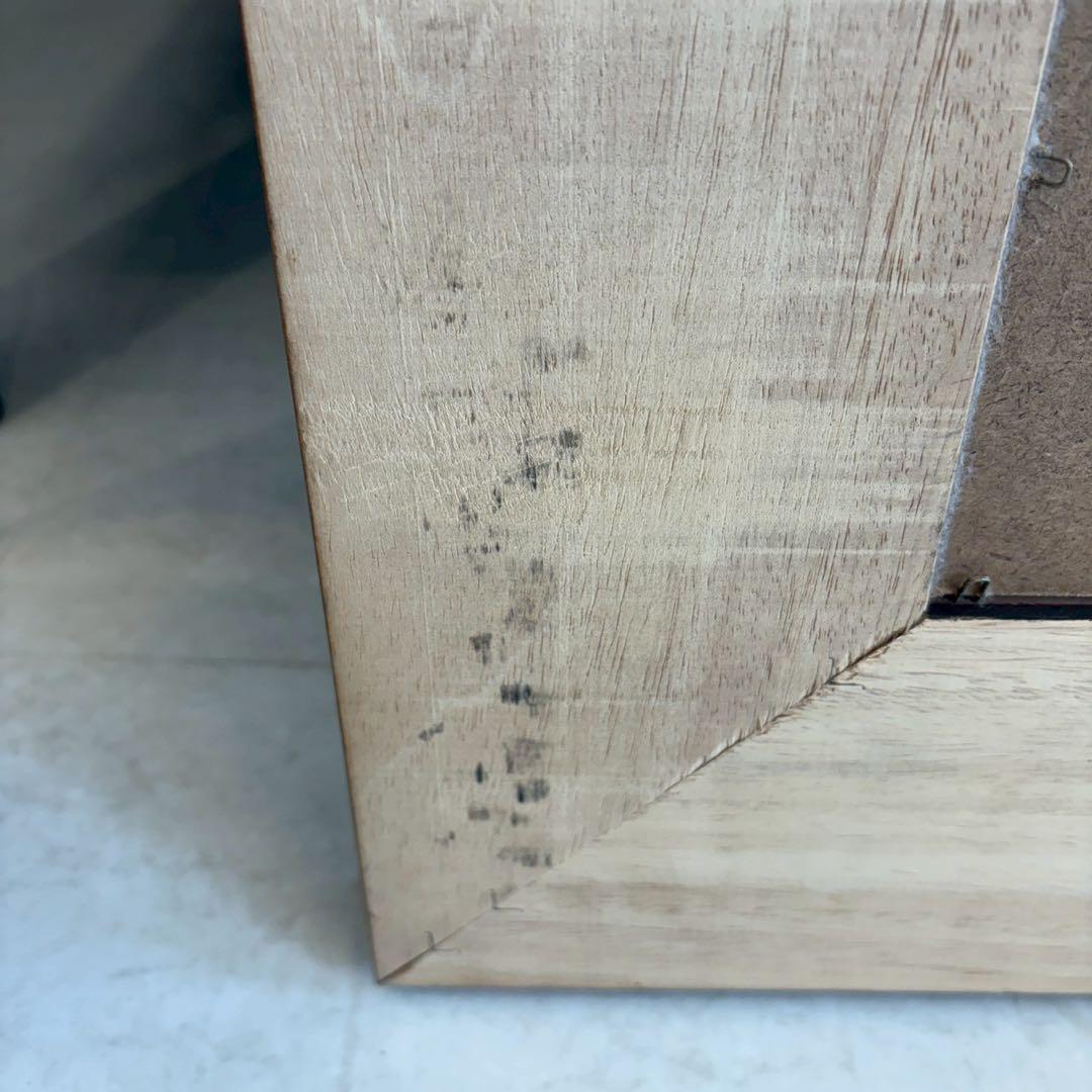 壁掛けミラー　ウォールミラー　木製フレーム　大判ミラー　カントリースタイル