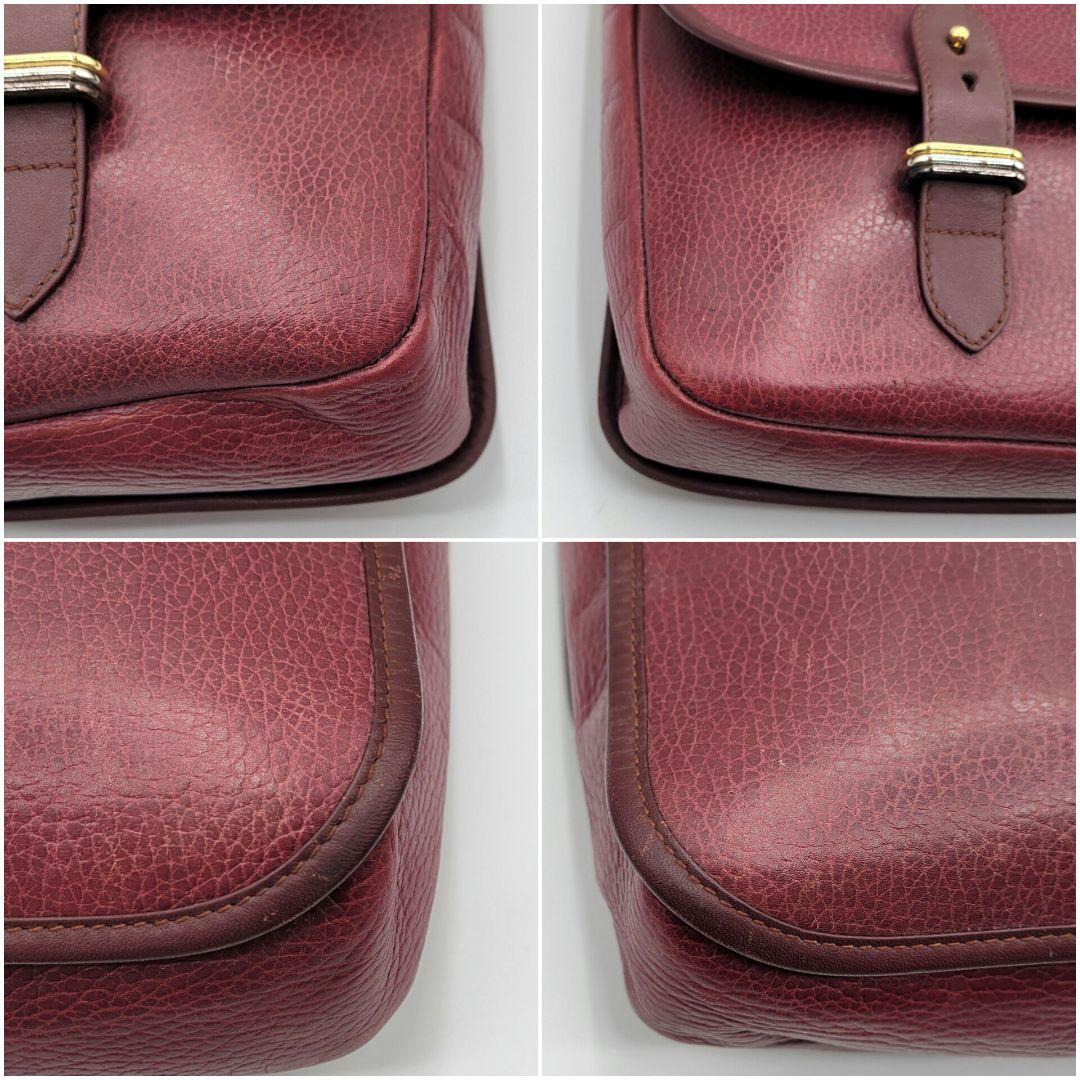 カルティエ ビジネスバッグ 2way マストライン A4 PC レザー ボルドー