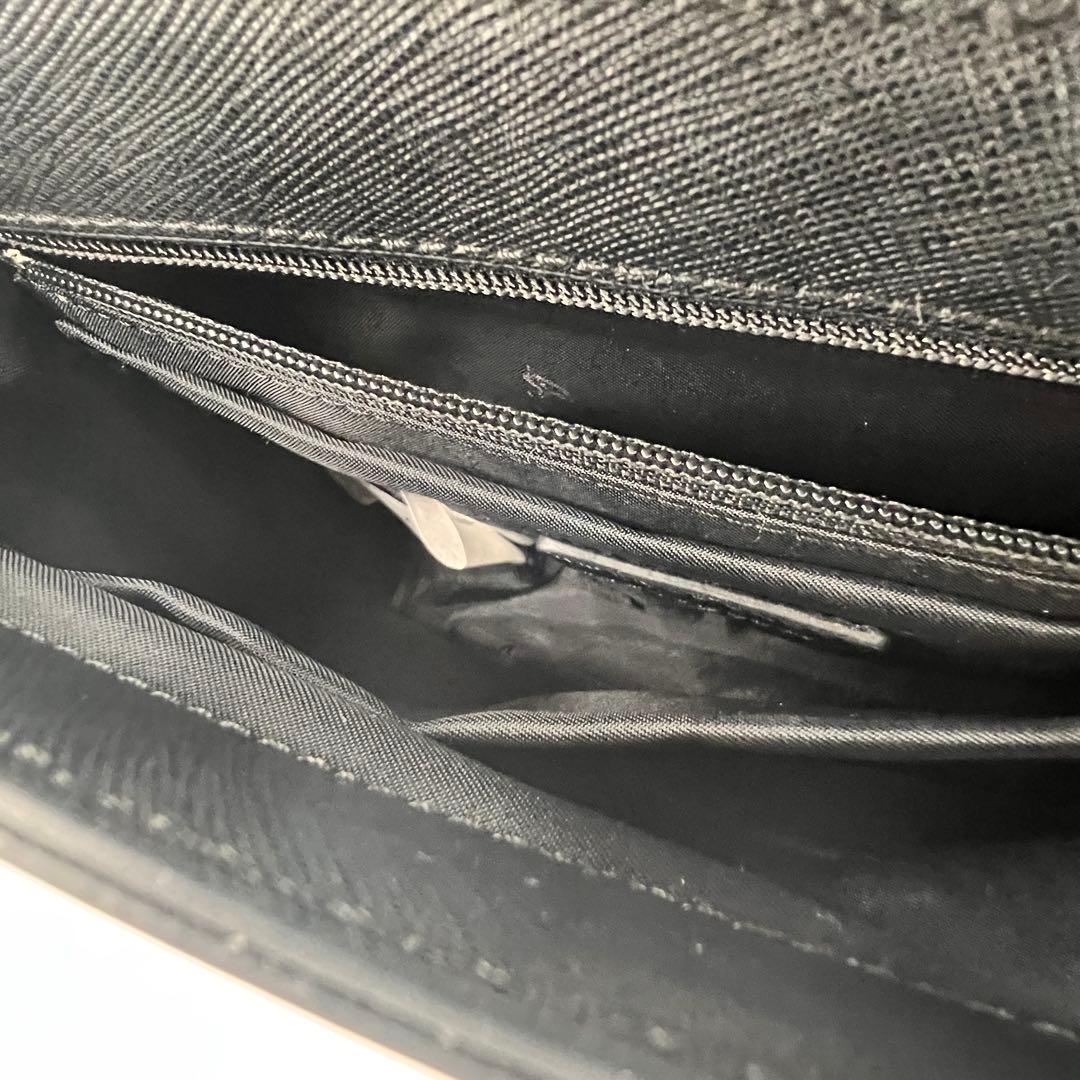 【極美品】アニエスベー レザー 2way ショルダー b金具 サフィアーノ 黒