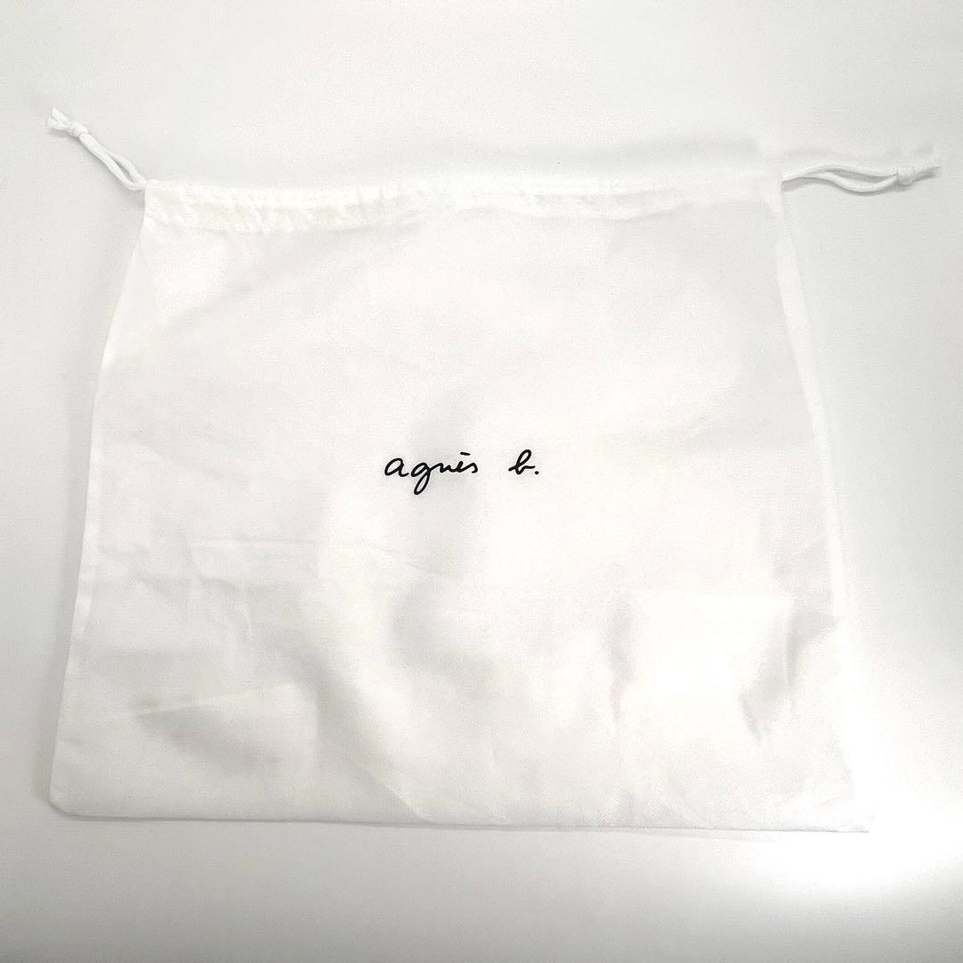 【極美品】アニエスベー レザー 2way ショルダー b金具 サフィアーノ 黒