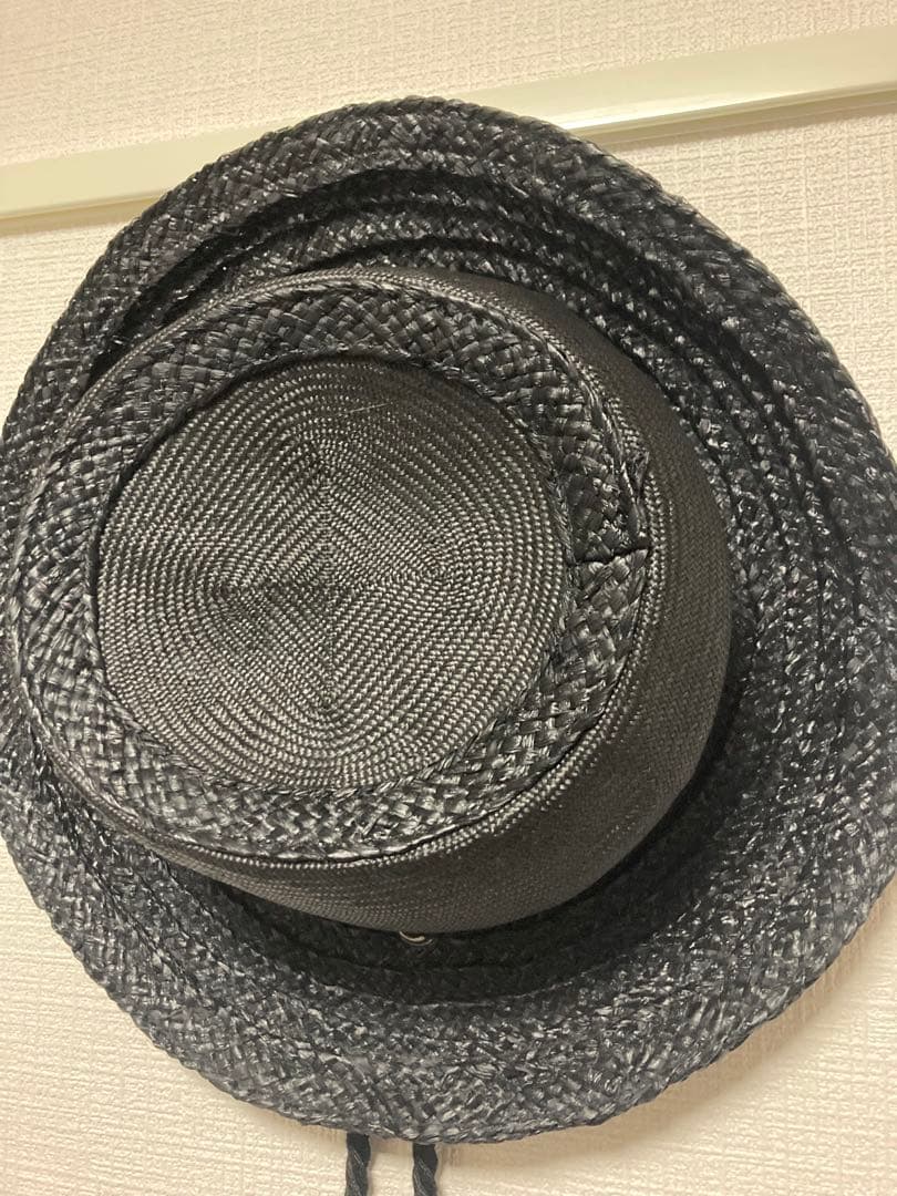 KIJIMATAKAYUKI ストローハット ストラップ付き