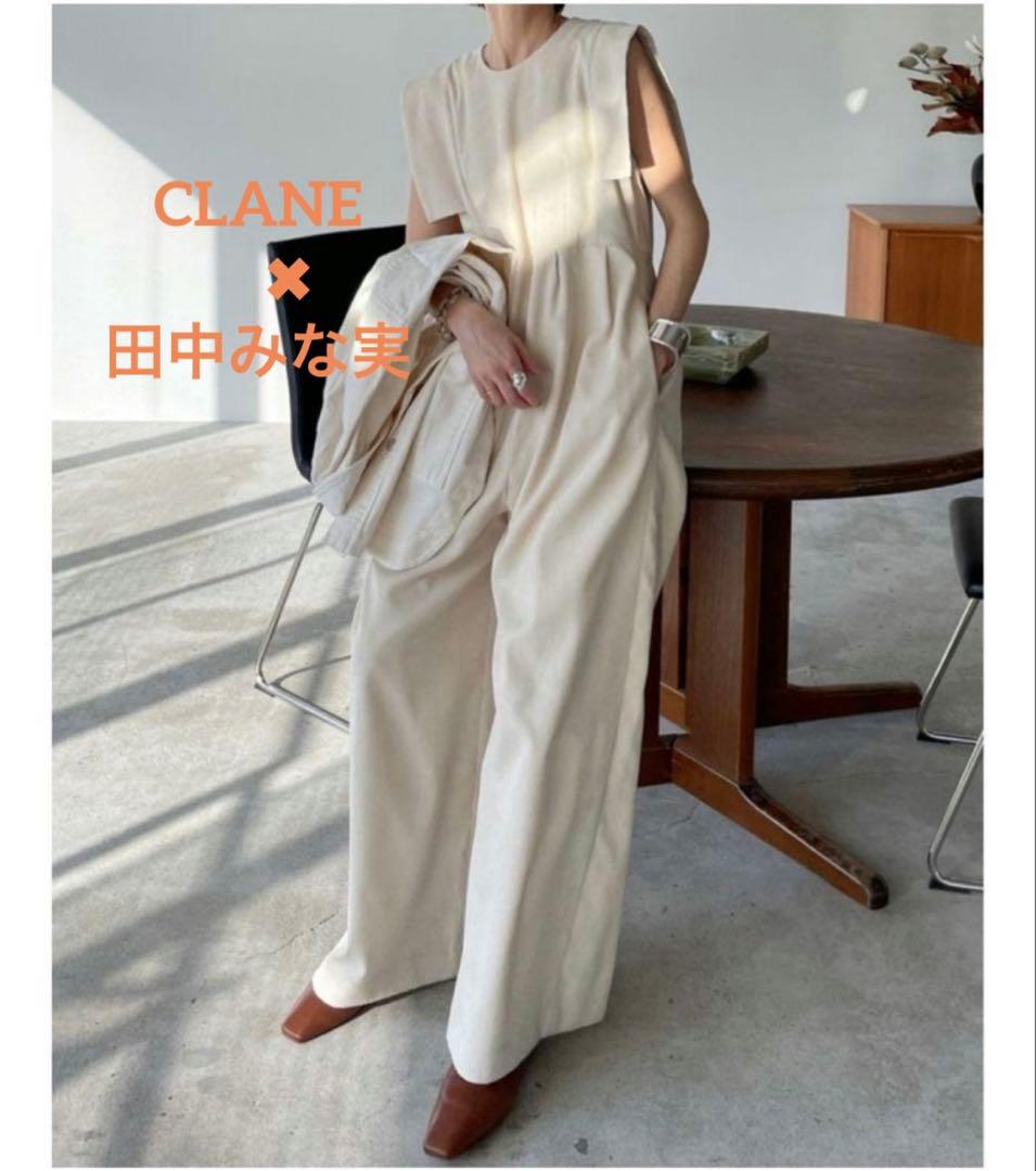 【美品】クラネ スクエアスリーブオールインワン 田中みな実 アイボリー