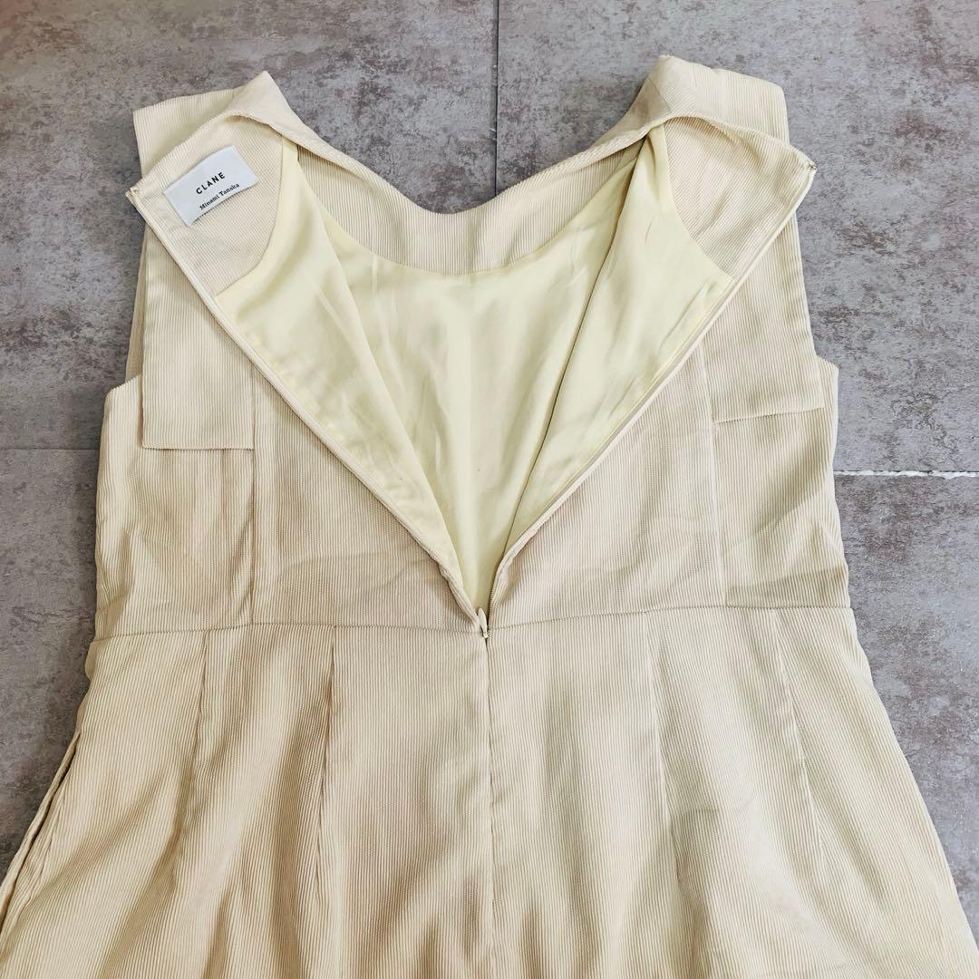 【美品】クラネ スクエアスリーブオールインワン 田中みな実 アイボリー
