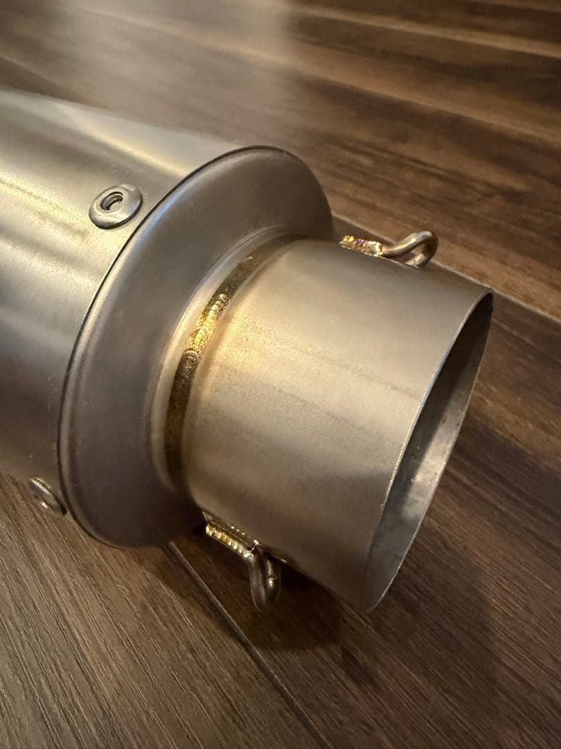 95φチタンサイレンサー 60.5パイ用　50.8アダプター付き