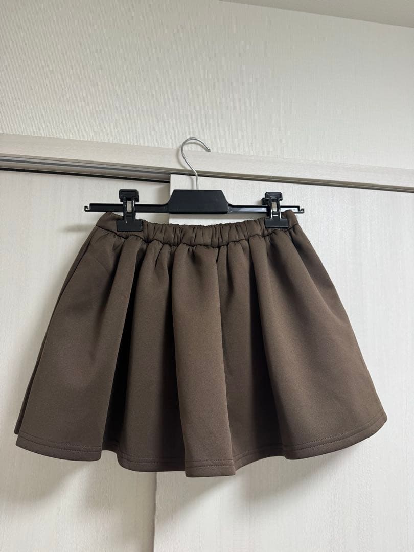 bibiy NELLY MINI SKIRT ブラウン