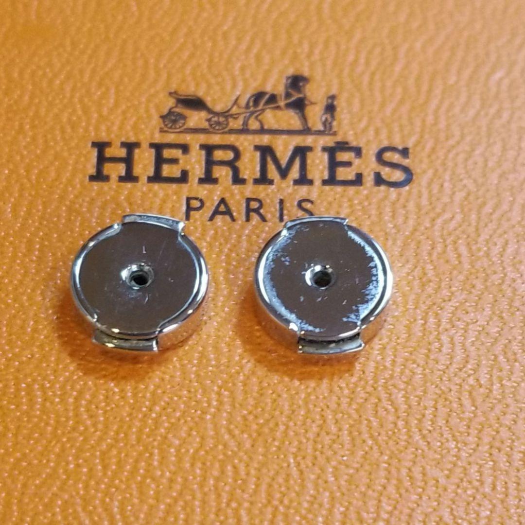 エルメス　カージュドアッシュHキューブピアス シルバー