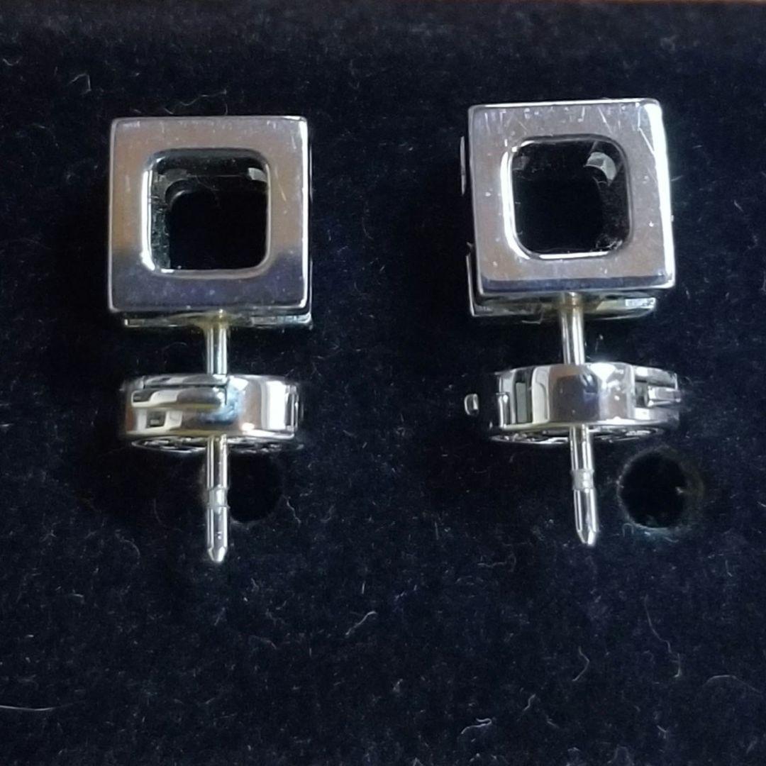 エルメス　カージュドアッシュHキューブピアス シルバー