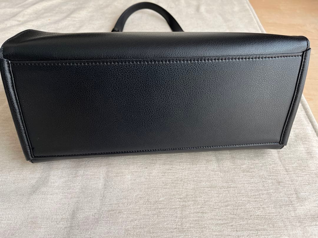 黒 合成皮革 ビジネスバッグ