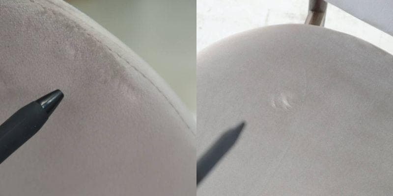 23年製 カリガリス イネス ダイニングチェア 布張り 木製フレーム 2