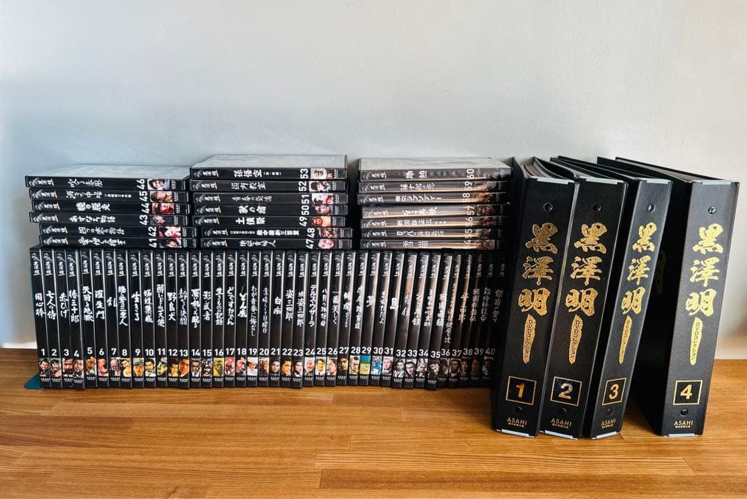 美品　朝日新聞出版　黒澤明　DVDコレクション　全巻　６０巻　セット　ファイル