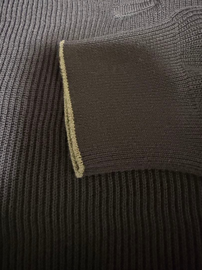 新品！ブルネロクチネリ ポロシャツ風ニットリブ編み ネイビー48