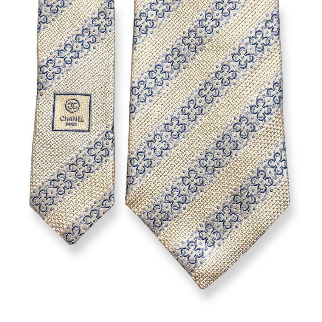 未使用級✨極美品✨CHANEL ネクタイ　ココマーク　ジャガード　高級　【A】