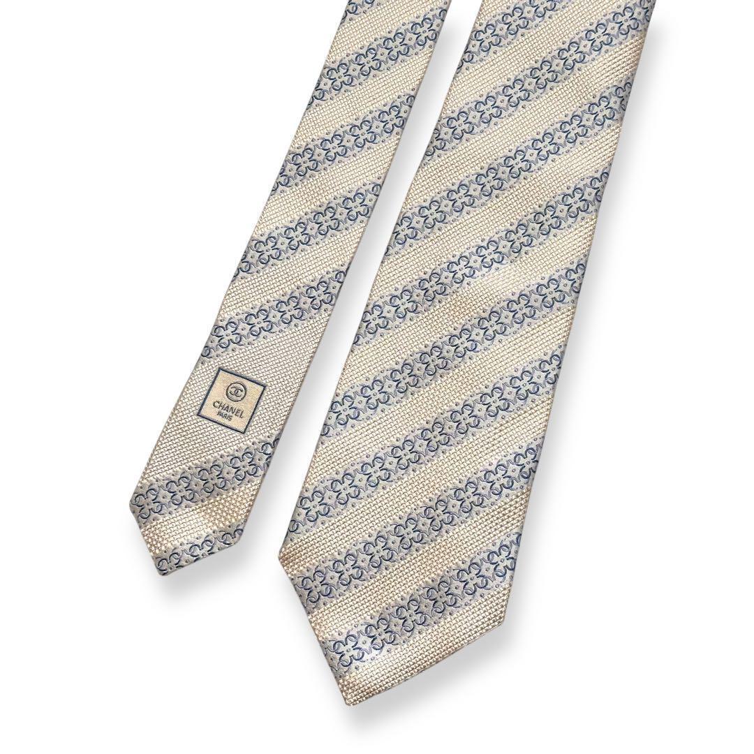 未使用級✨極美品✨CHANEL ネクタイ　ココマーク　ジャガード　高級　【A】
