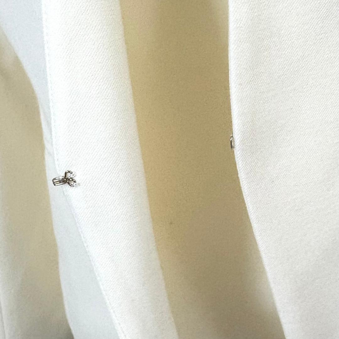 美品】 Theory luxe ノーカラージャケット フック 38 ホワイト