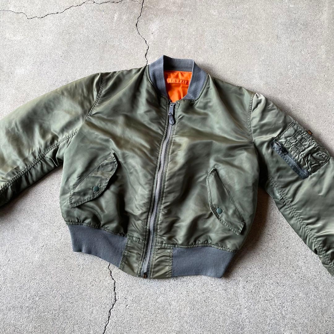 90s USA製 アルファ MA1 flight bomber jacket