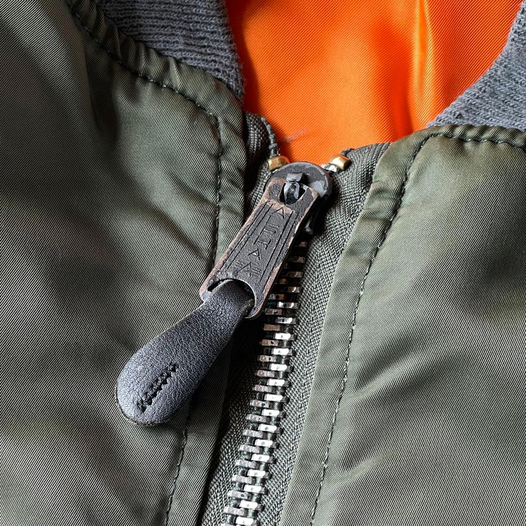 90s USA製 アルファ MA1 flight bomber jacket
