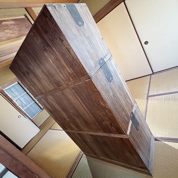 桐箪笥　桐の箪笥　箪笥　桐　三段重ね　昭和レトロ　大正ロマン