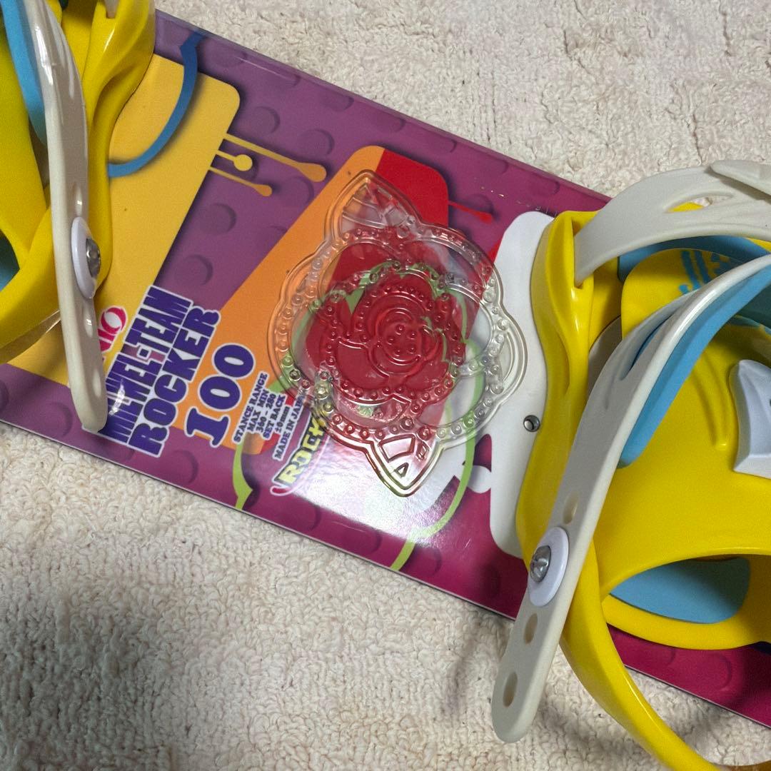 スノーボード　キッズ　100cm ロッカー　IGNIO ビンディングセット