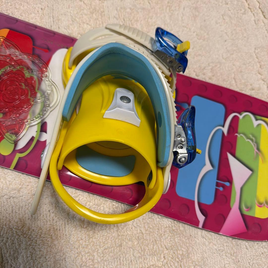 スノーボード　キッズ　100cm ロッカー　IGNIO ビンディングセット