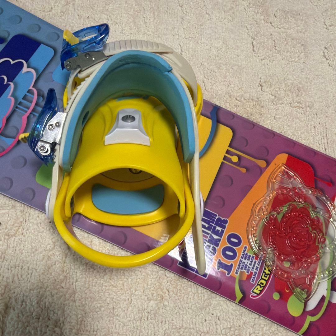 スノーボード　キッズ　100cm ロッカー　IGNIO ビンディングセット