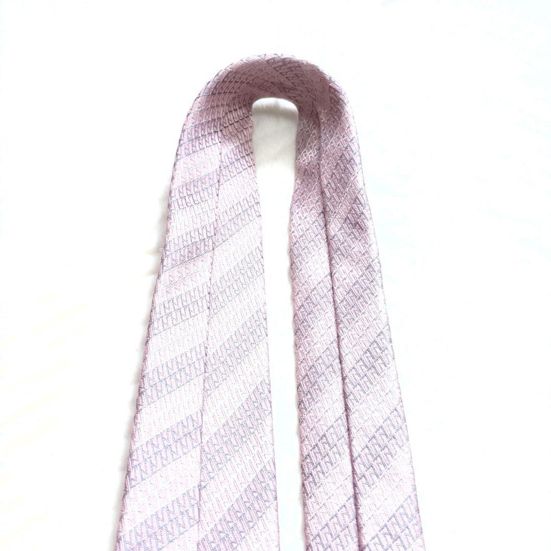 LOUIS VUITTON　ネクタイ　モノグラム　LVロゴ　あんしん鑑定　刺繍