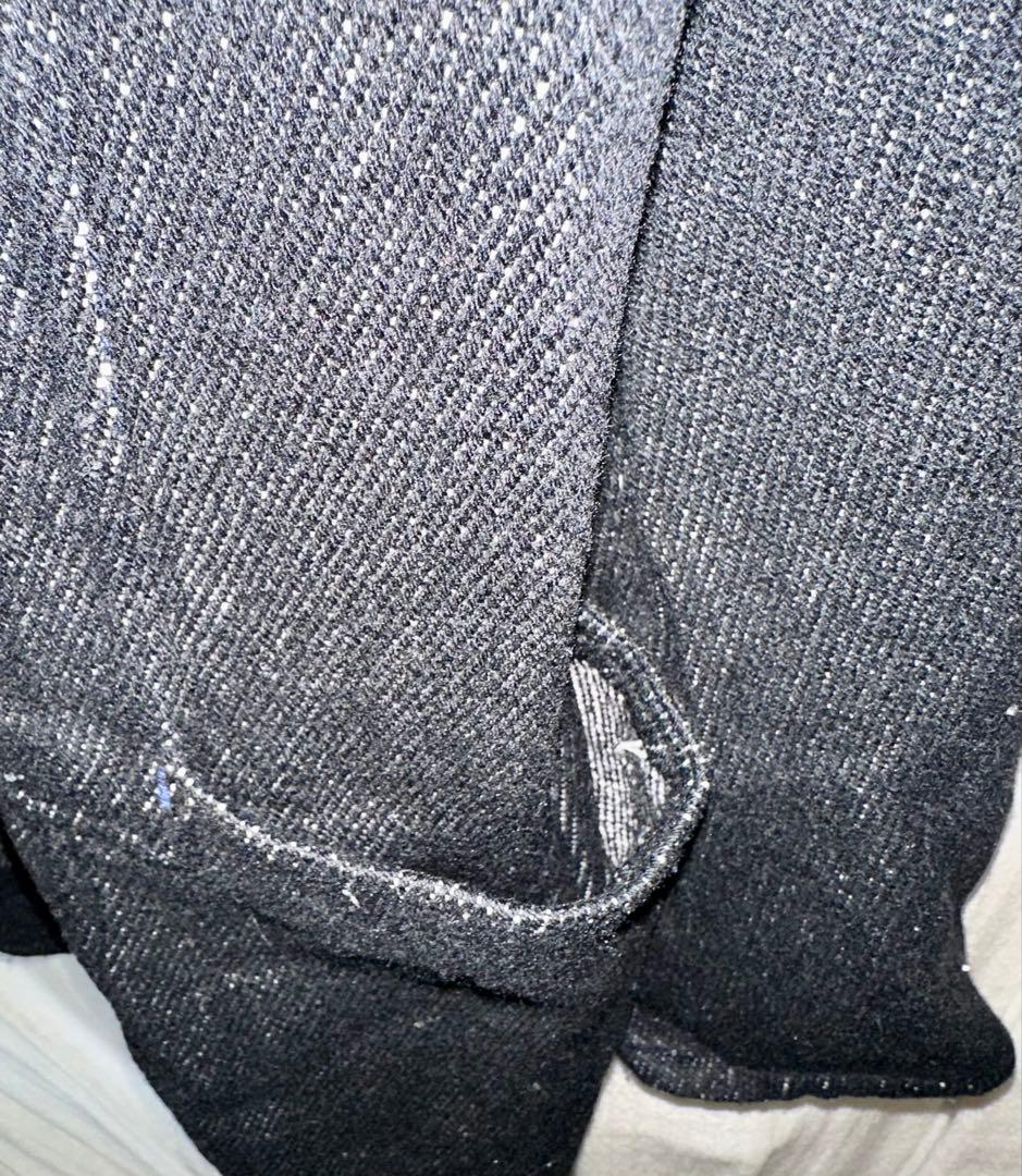 ポストオーバーオールズ　日本製　ブラック　コットン✖️ナイロン生地