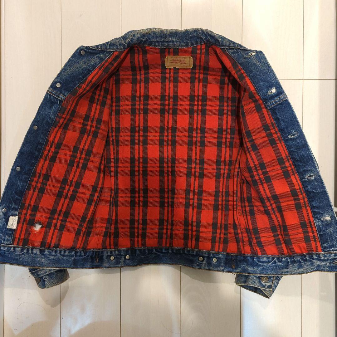 80s USA製 リーバイス 70411-0816 裏地ネル 70505 4th