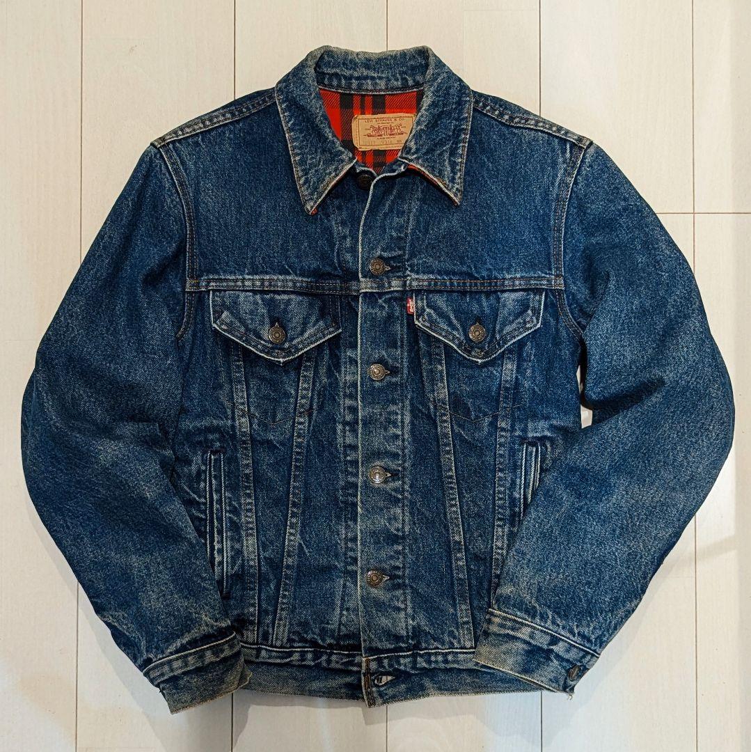 80s USA製 リーバイス 70411-0816 裏地ネル 70505 4th