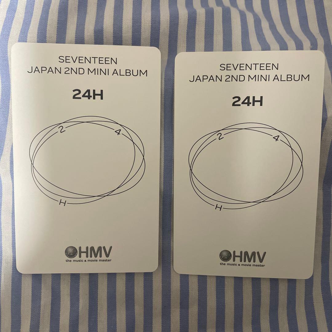 seventeen ジュン　24h hmv トレカ　第二弾　thanks