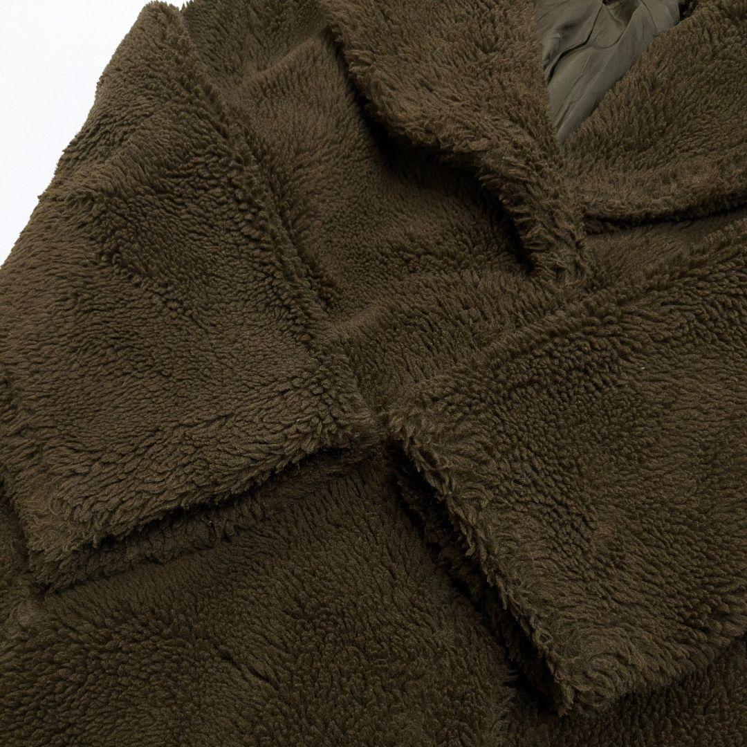 jakke ジャッキー ボアロングコート S グリーン ゆったりめ 緑