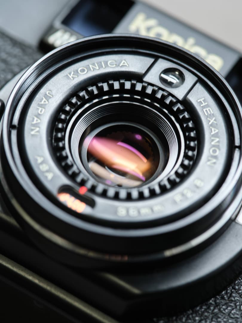 【完動品】 Konica C35 AF2 フィルムカメラ モルト交換済み