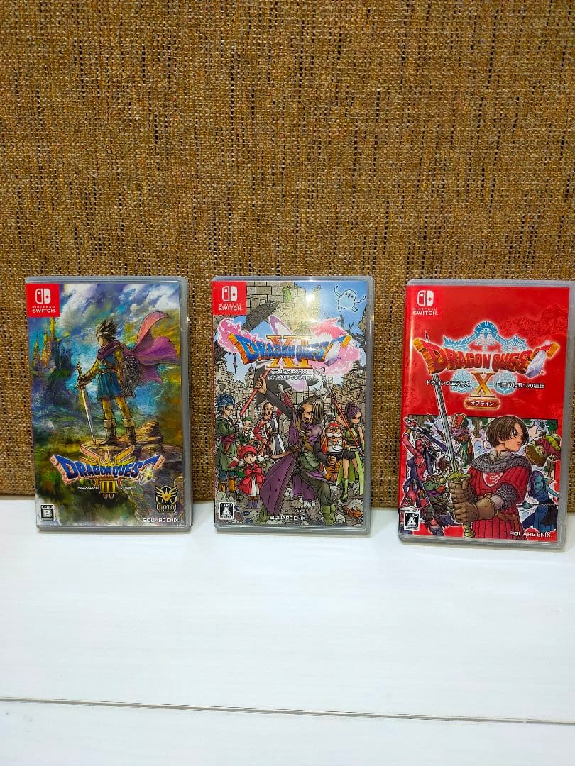 ドラゴンクエスト3,11S,10オフライン　中古3本セット Switch