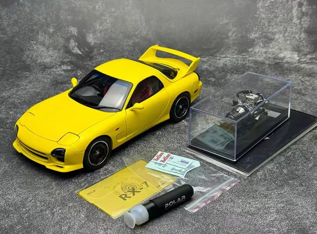 専用品　ポーラーマスター　1/18　RX-7　頭文字D　高橋啓介　マツダスピード