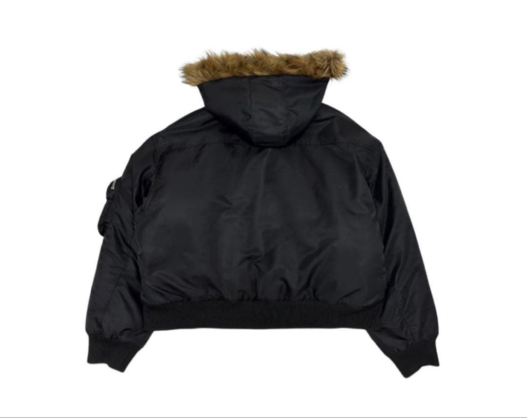 9/S PROJECTMA-1BLACK レオパード柄MA-1ジャケット