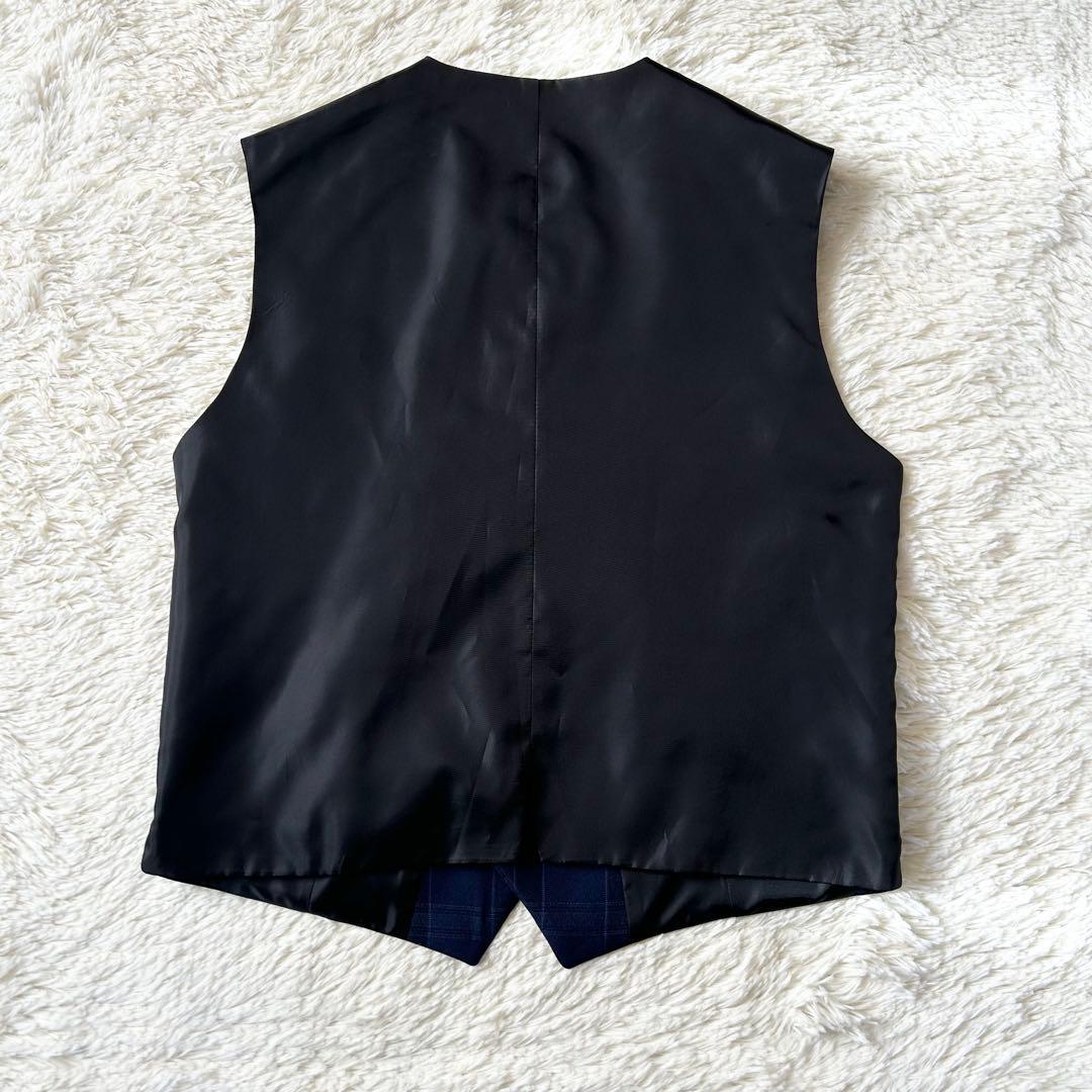 WF 卒業式 フォーマルスーツ スリーピース セットアップ 5点セット ネイビー