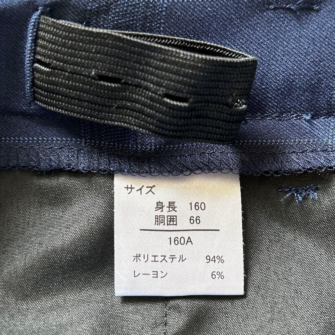 WF 卒業式 フォーマルスーツ スリーピース セットアップ 5点セット ネイビー