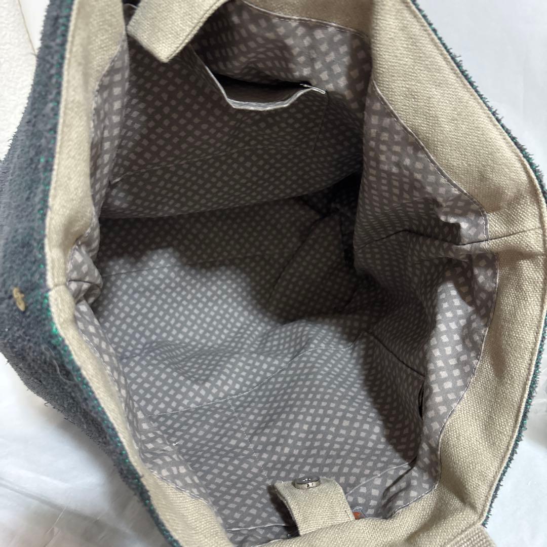 美品　幡 BAN INOUE 19800円リネンハンプ トートバッグ 日本製　大