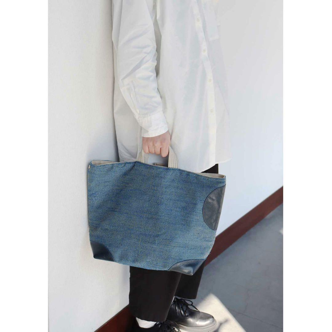 美品　幡 BAN INOUE 19800円リネンハンプ トートバッグ 日本製　大