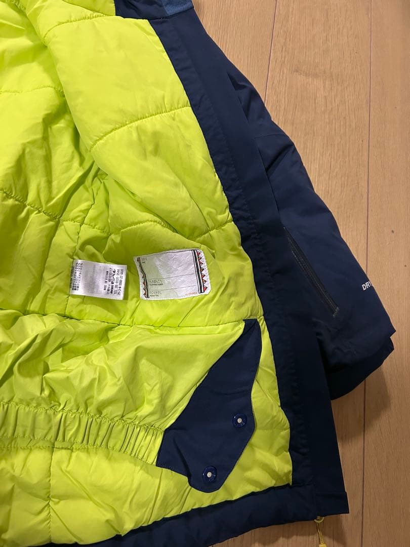 mont-bell 子ども用ウェア ネイビー/ライム140サイズ⭐︎超美品！