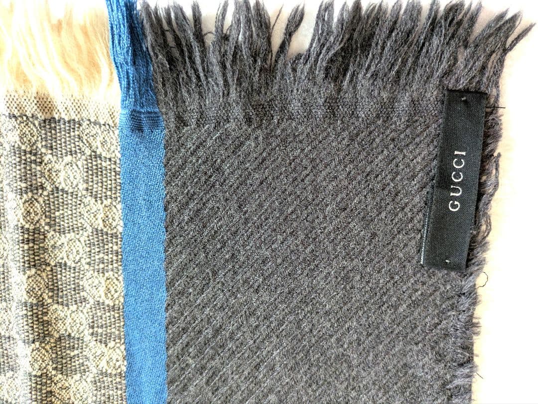 GUCCI チェック柄マフラー