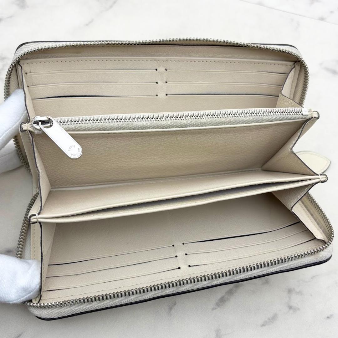 【優子】ルイヴィトン　マヒナ　ジッピーウォレット　イヴォワール ホワイト