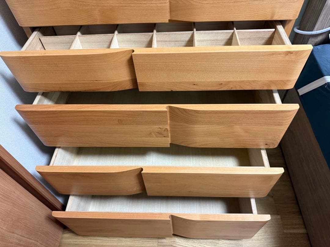 天然木 カグクロ　ローチェスト